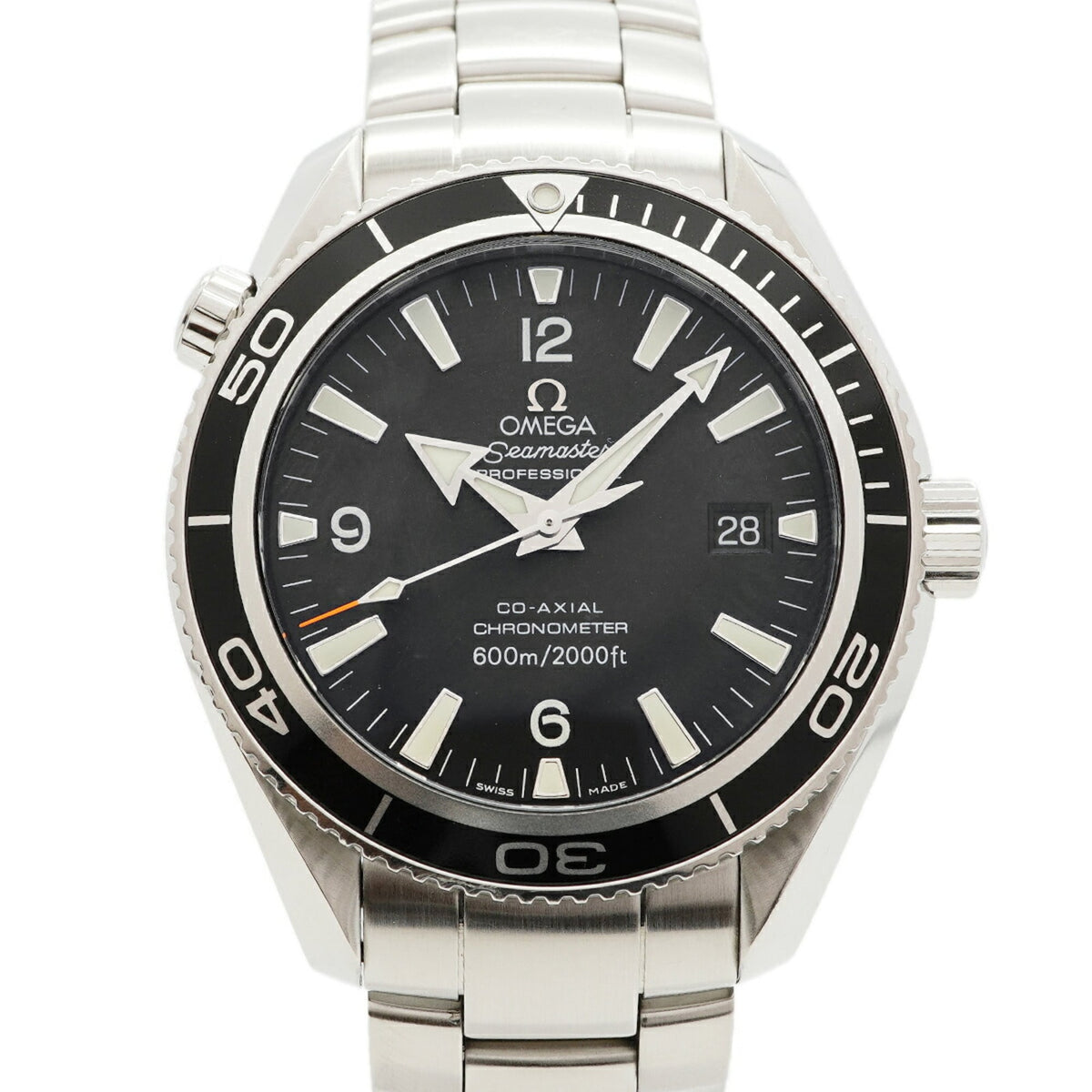 Pre-Owned Omega Seamaster 600 Planet Ocean 2201.50 Black Dial Men's Watch