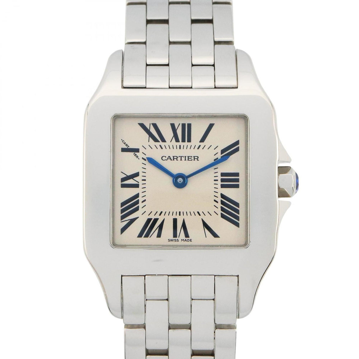 Pre-Owned Cartier Santos Demoiselle LM Men's Stainless Steel Watch, Silver, W25065Z5