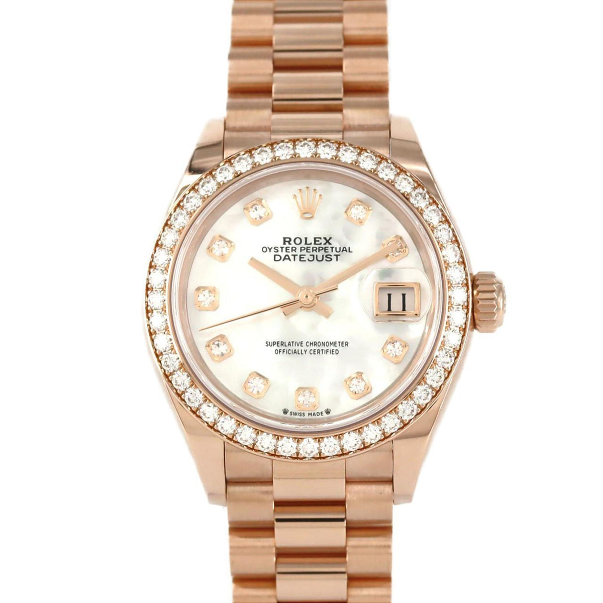 Gebrauchte Rolex Datejust 279135RBR PG/RG Automatikuhr, Zufallszahl 