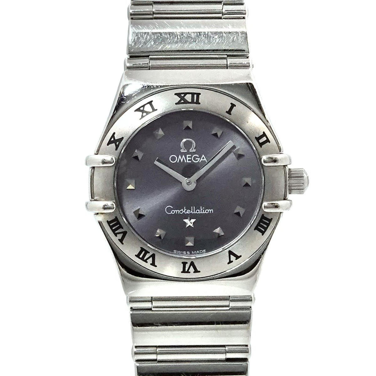 Gebrauchte OMEGA Constellation Mini My Choice 1561 51 Damenuhr Grau Quarz 