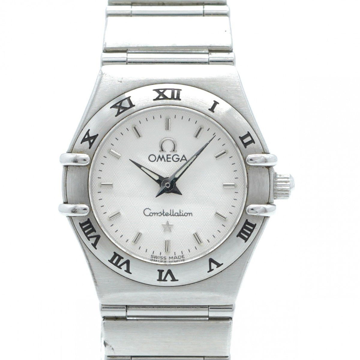Gebrauchte Omega Constellation 1562.30 Damenuhr mit weißem Zifferblatt 