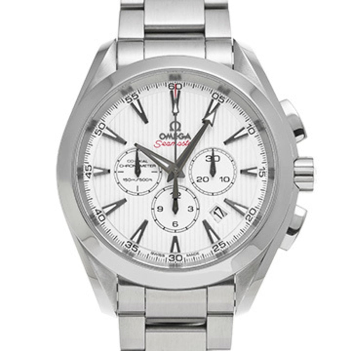 Gebrauchte Omega Seamaster Aqua Terra 231.10.44.50.04.001 Weiße Herrenuhr Automatik 