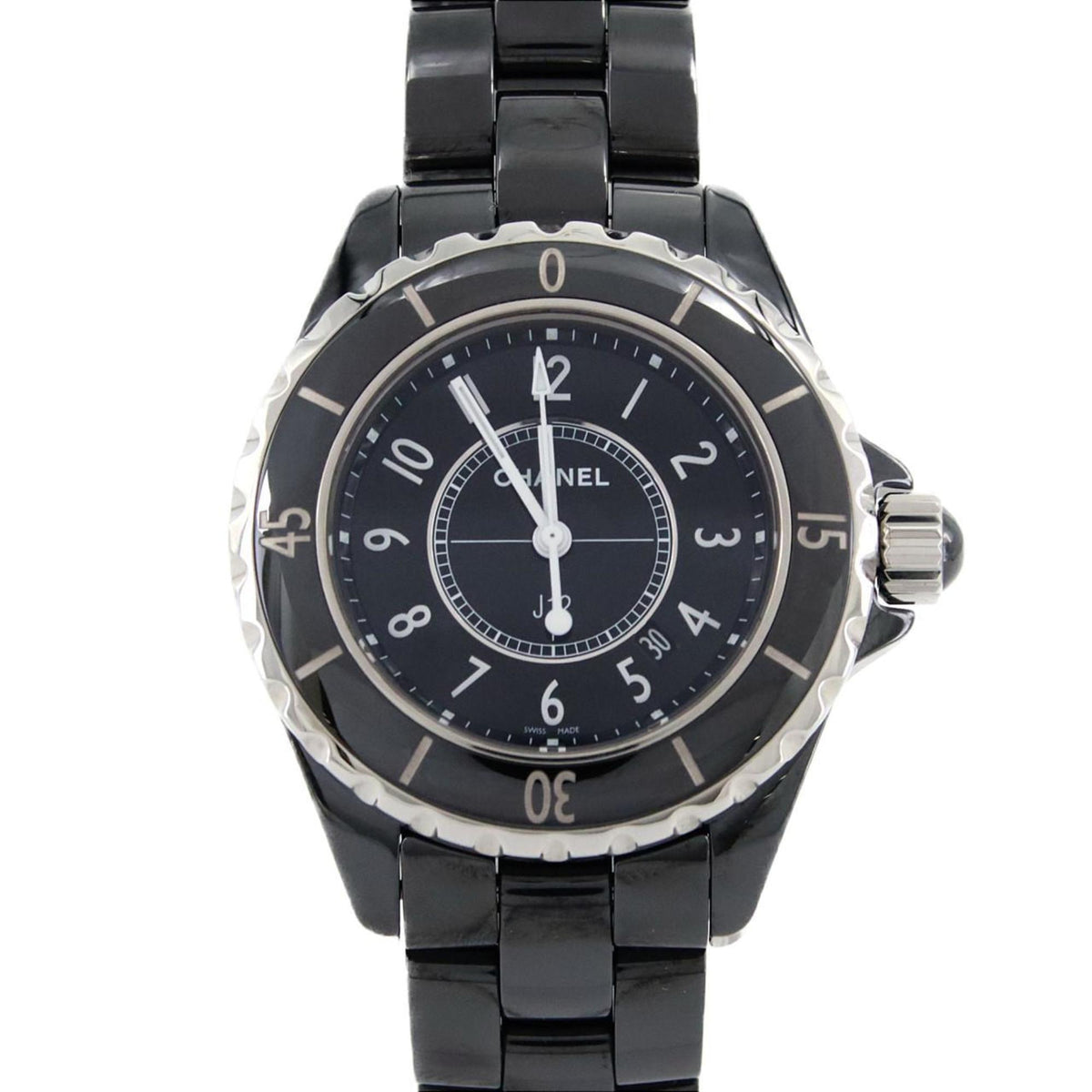 Pre-Owned Chanel J12 33mm Ceramic Watch H0682 Quartz Movement