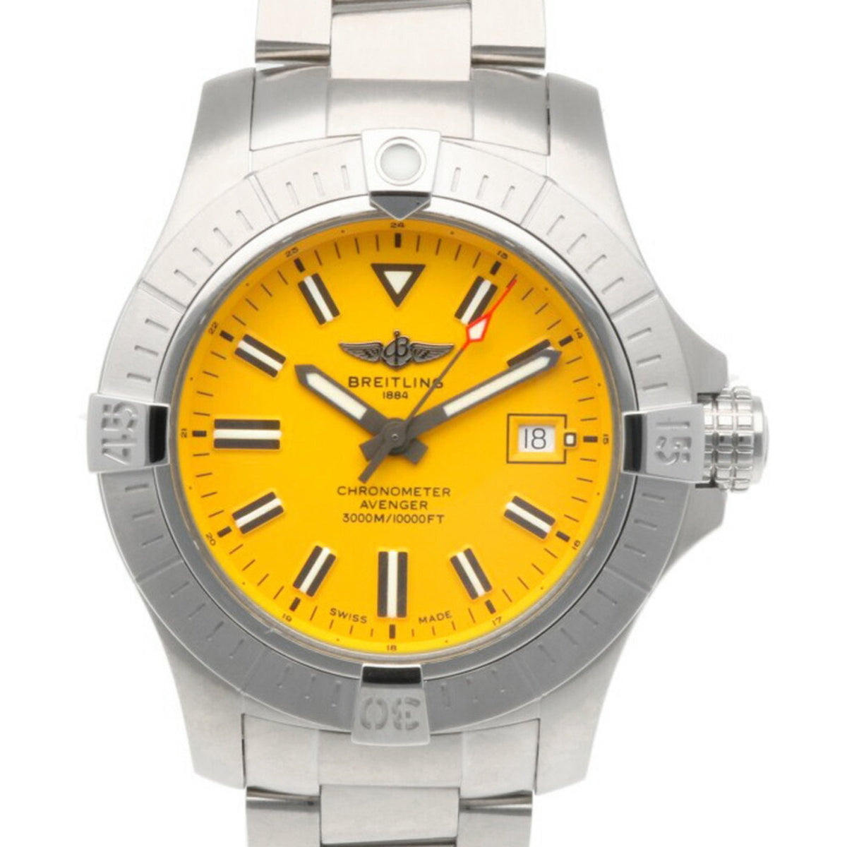 Pre-Owned Breitling Avengers Stainless Steel Automatic Men's Watch A17319