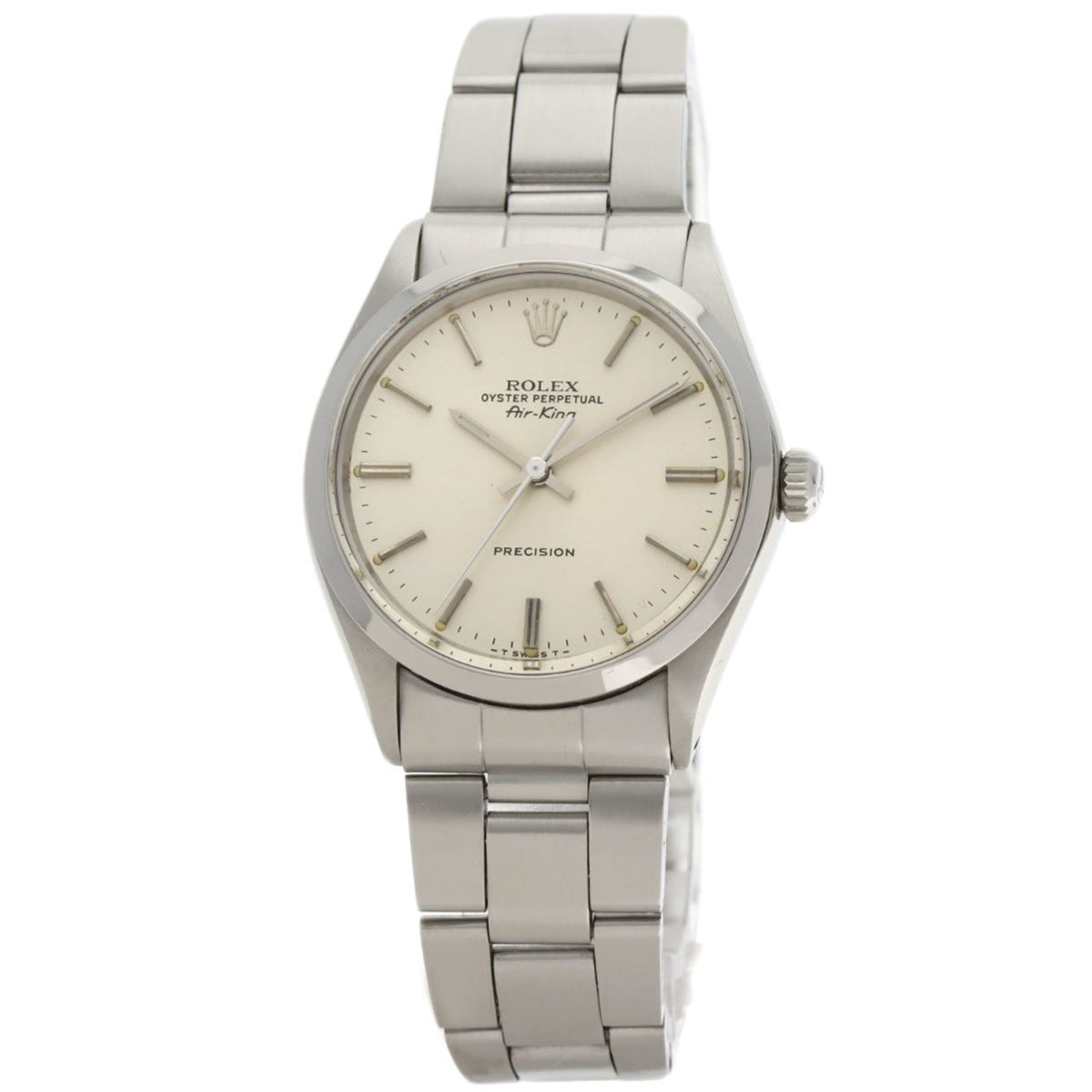 Pre-Owned Rolex 5500 0 Air-King 1957 Stainless Steel Men's Watch