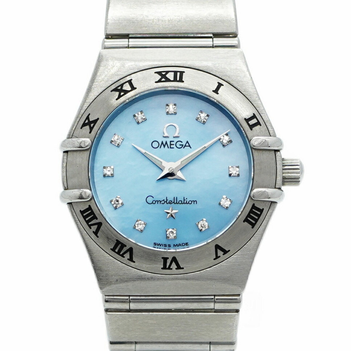 Pre-Owned Omega Constellation 1562.85 Blue Dial Women's Watch