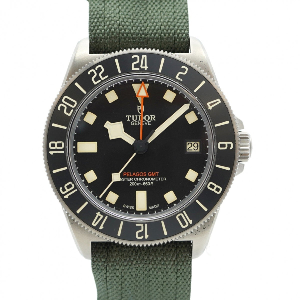 Gebrauchte Tudor Pelagos 2542G247NU Herrenuhr mit schwarzem Zifferblatt 