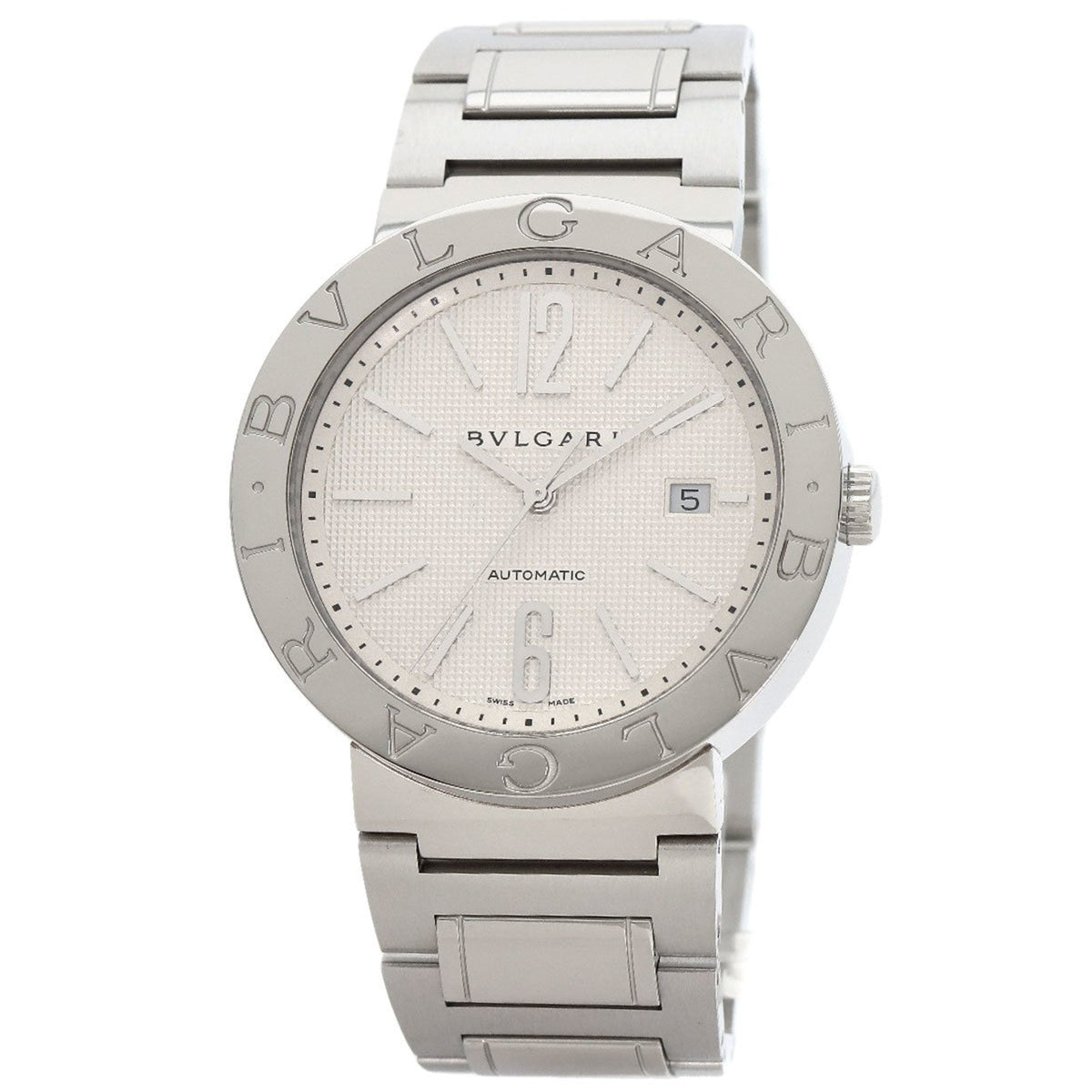 Pre-Owned BVLGARI BB42WSSD Men's Stainless Steel Watch