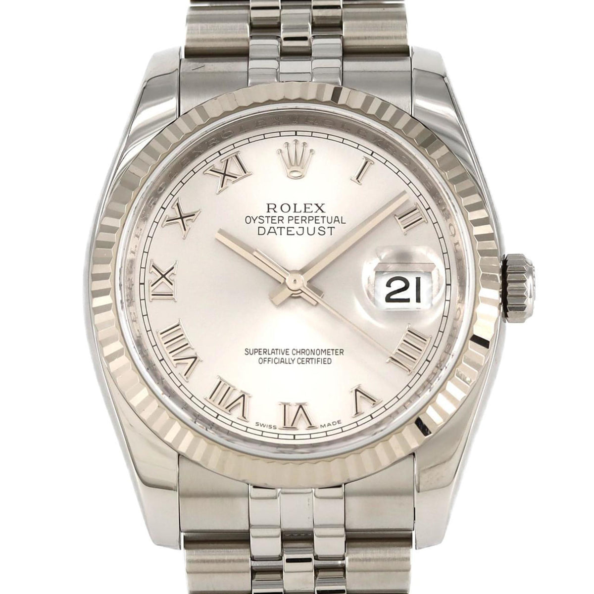 Gebrauchte Rolex Datejust 116234 SSxWG Automatikuhr M Seriennummer 