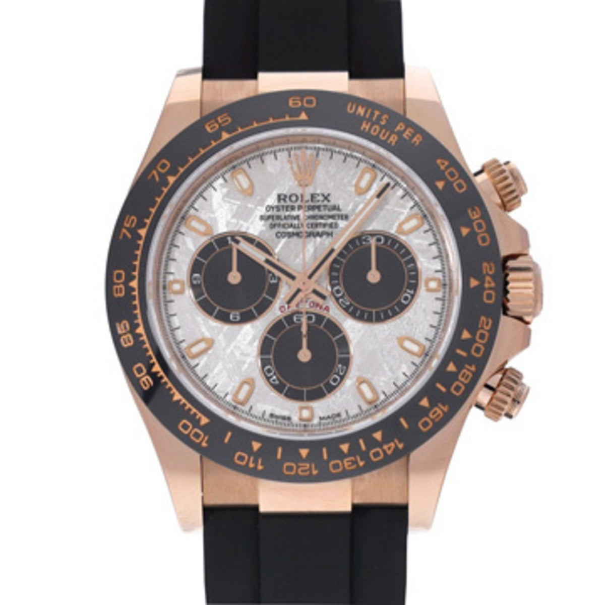 Gebrauchte Rolex Cosmograph Daytona 116515LN, zufällige Seriennummer, Meteorit/Schwarz, Herrenuhr, Automatik 