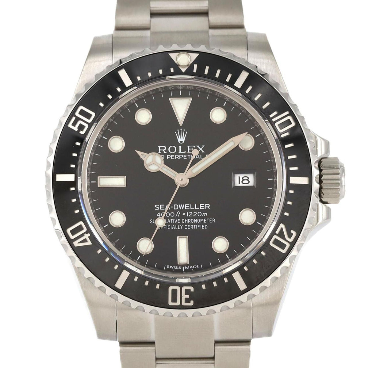 Gebrauchte Rolex Sea-Dweller 116600 Edelstahl-Automatikarmbanduhr mit Zufallszahl 
