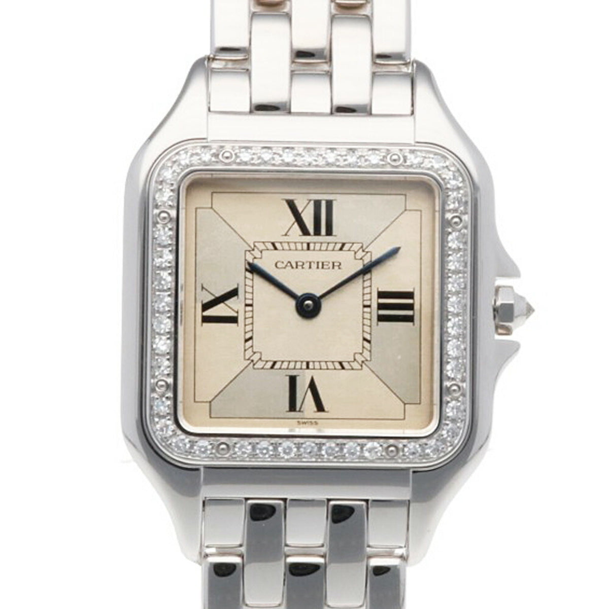 Gebrauchte Cartier Panthere SM Uhr, 18 Karat Quarz, Damen, CARTIER Diamantlünette RWA01650000003939 