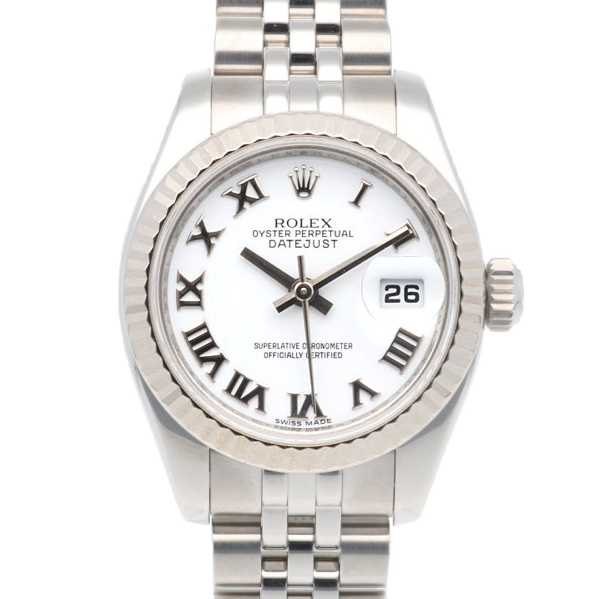 Pre-Owned Rolex Datejust Oyster Perpetual Watch, Stainless Steel, 179174, Automatic, Refinished, Random Serial Number (Manufactured after 2010), Women's, Roman Numerals