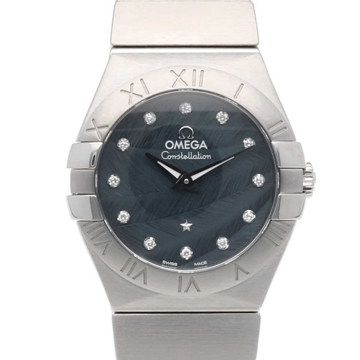 Pre-Owned Omega Constellation Watch, Stainless Steel, Quartz, 12P Diamond, 12310276053001, Ladies', 92394XXX