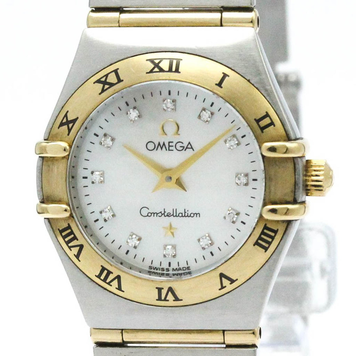 Gebrauchte OMEGA Constellation Diamond MOP Zifferblatt Damenuhr 1262.75 poliert 