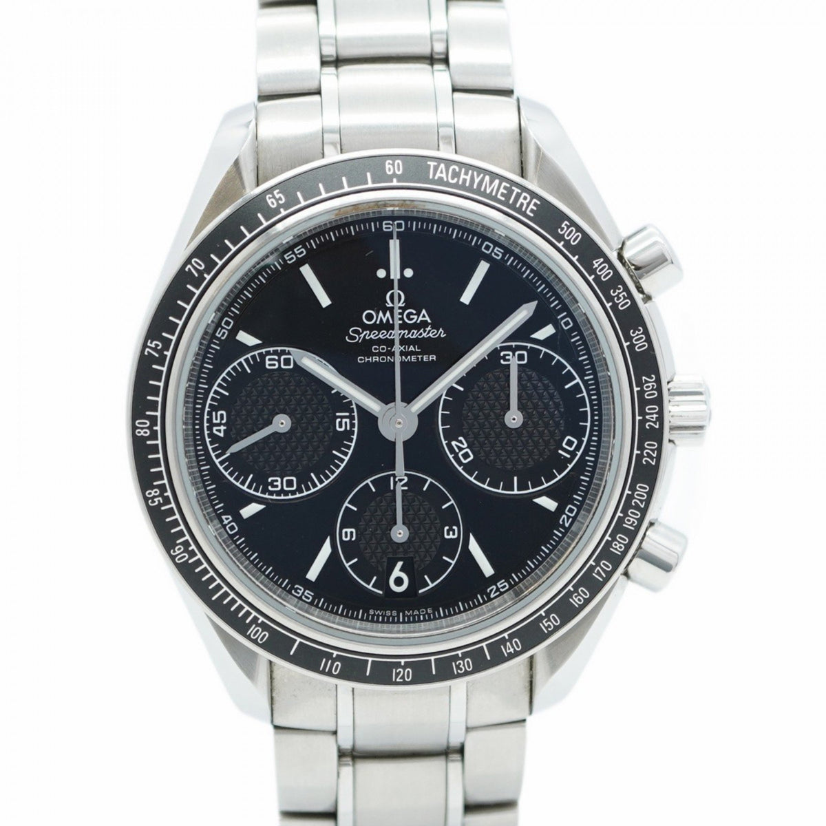 Gebrauchte Omega Speedmaster 326.30.40.50.01.001 Herrenuhr mit schwarzem Zifferblatt 
