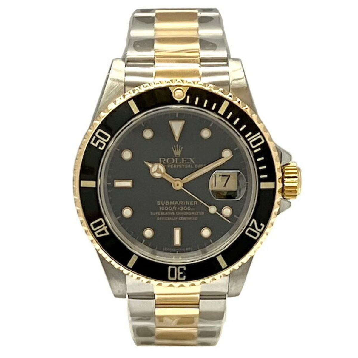 Gebrauchte ROLEX Rolex Submariner Date 16613 SS K18YG Gold Schwarz Edelstahl Automatikuhr Herren 