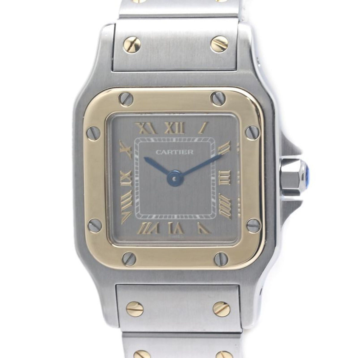 Pre-Owned CARTIER Cartier Santos Galbee SM Old Buckle W20031C4 Women's Watch 18K Yellow Gold x Stainless Steel 40344
