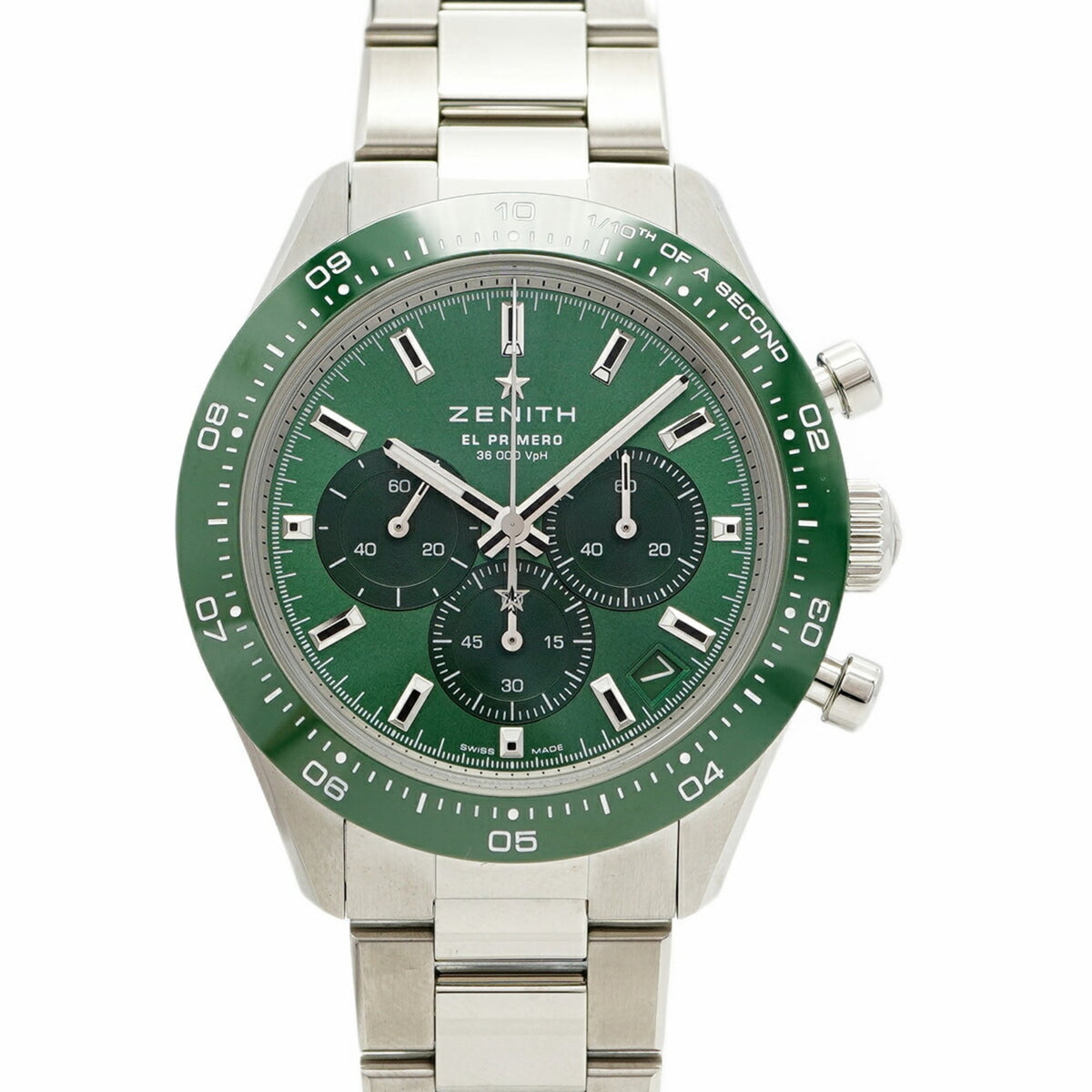 Pre-Owned Zenith Chronomaster Sport Yoshida Special Edition 03.3107.3600 56.M3100 Green Dial Men's Watch