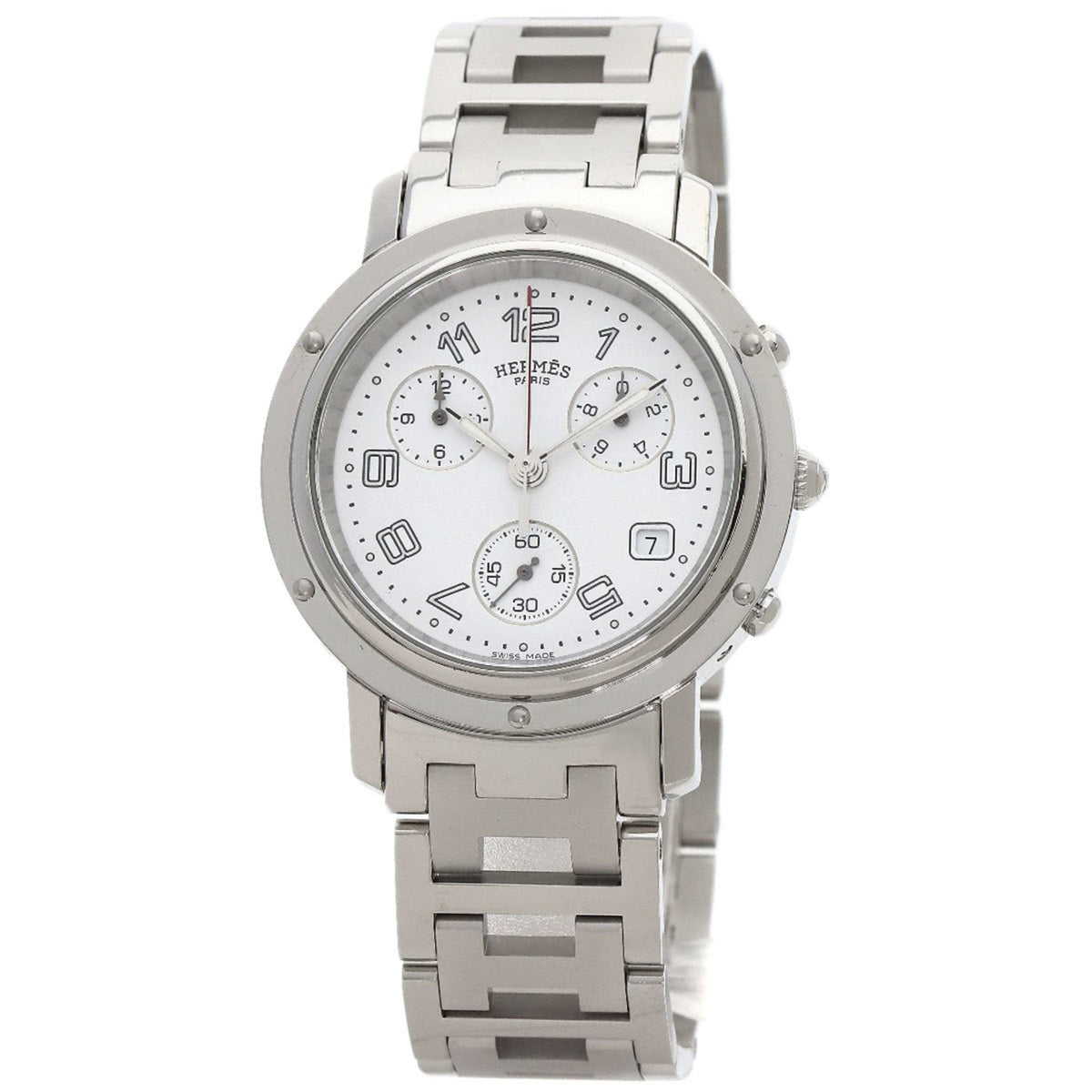 Gebrauchte Hermes CC1.910 Clipper Uhr Edelstahl SS Herren HERMES 