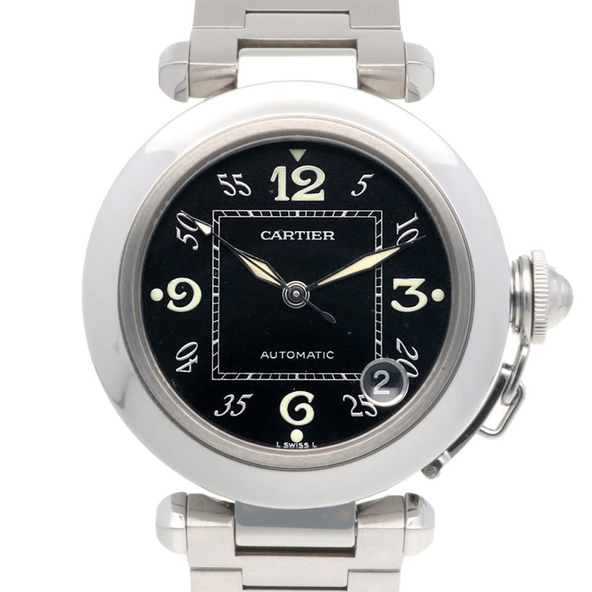 Gebrauchte Cartier Pasha C Uhr, Edelstahl 2324, Automatik, Unisex, CARTIER, Überholt 