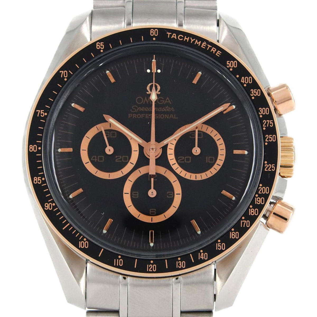 Gebrauchte Omega Speedmaster Pro PG Combi Apollo 35th LTD 3366.51 SSxPG Uhr mit Handaufzug 
