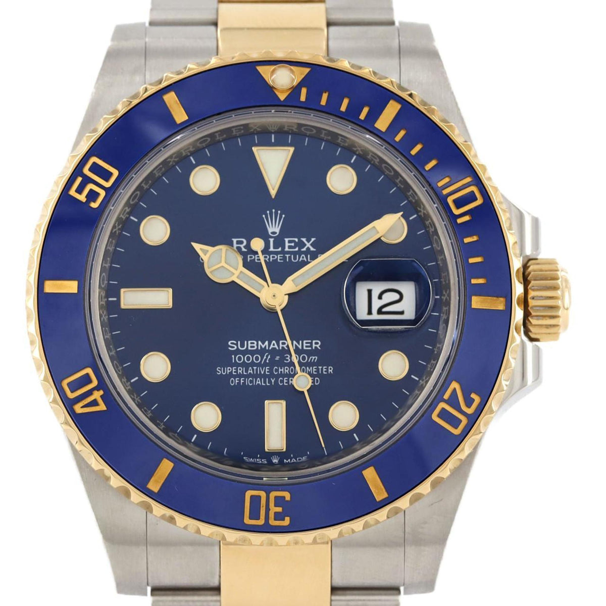 Gebrauchte Rolex Submariner Date 126613LB SSxYG Uhr Automatik Zufallszahl 