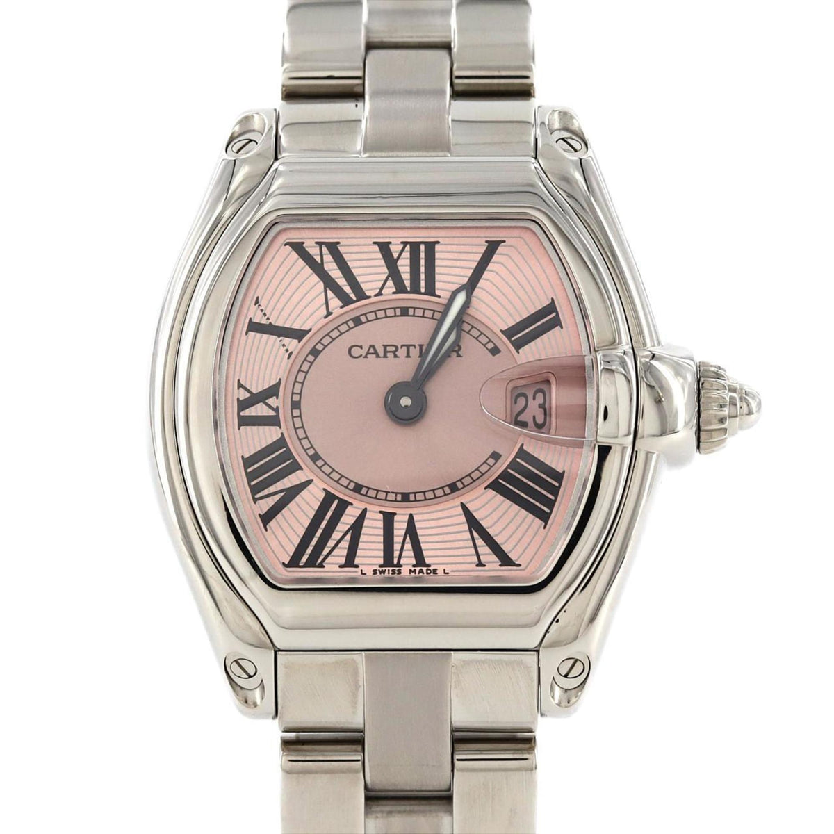 Gebrauchte Cartier Roadster SM W62017V3 SS Quarzuhr 