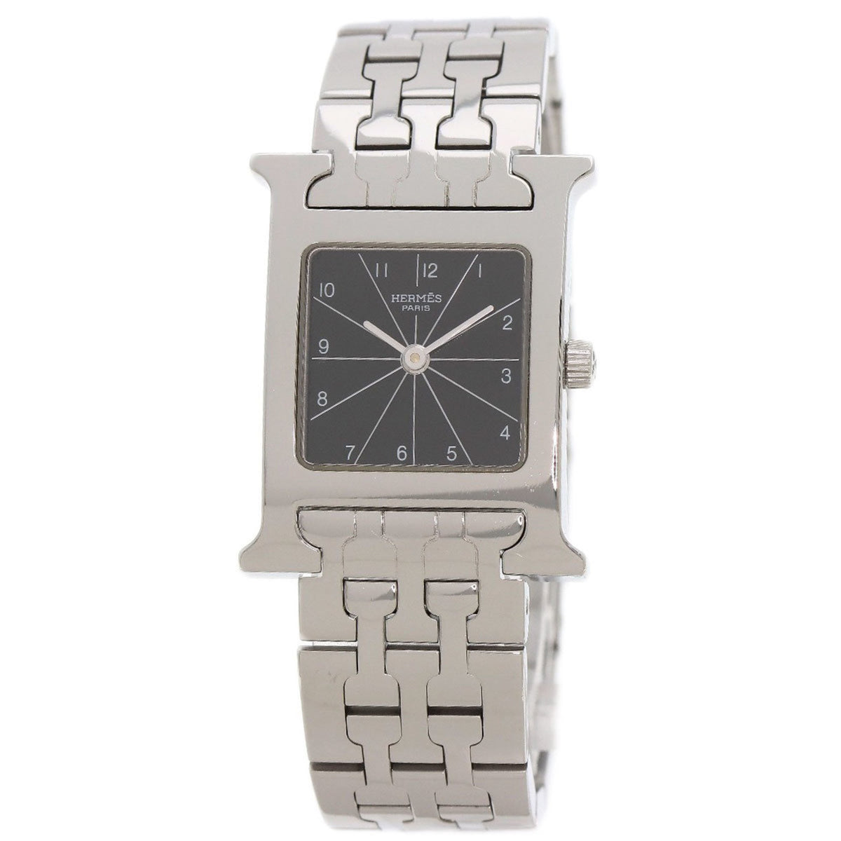 Gebrauchte Hermes HH1.210 H Uhr Edelstahl SS Damen HERMES 