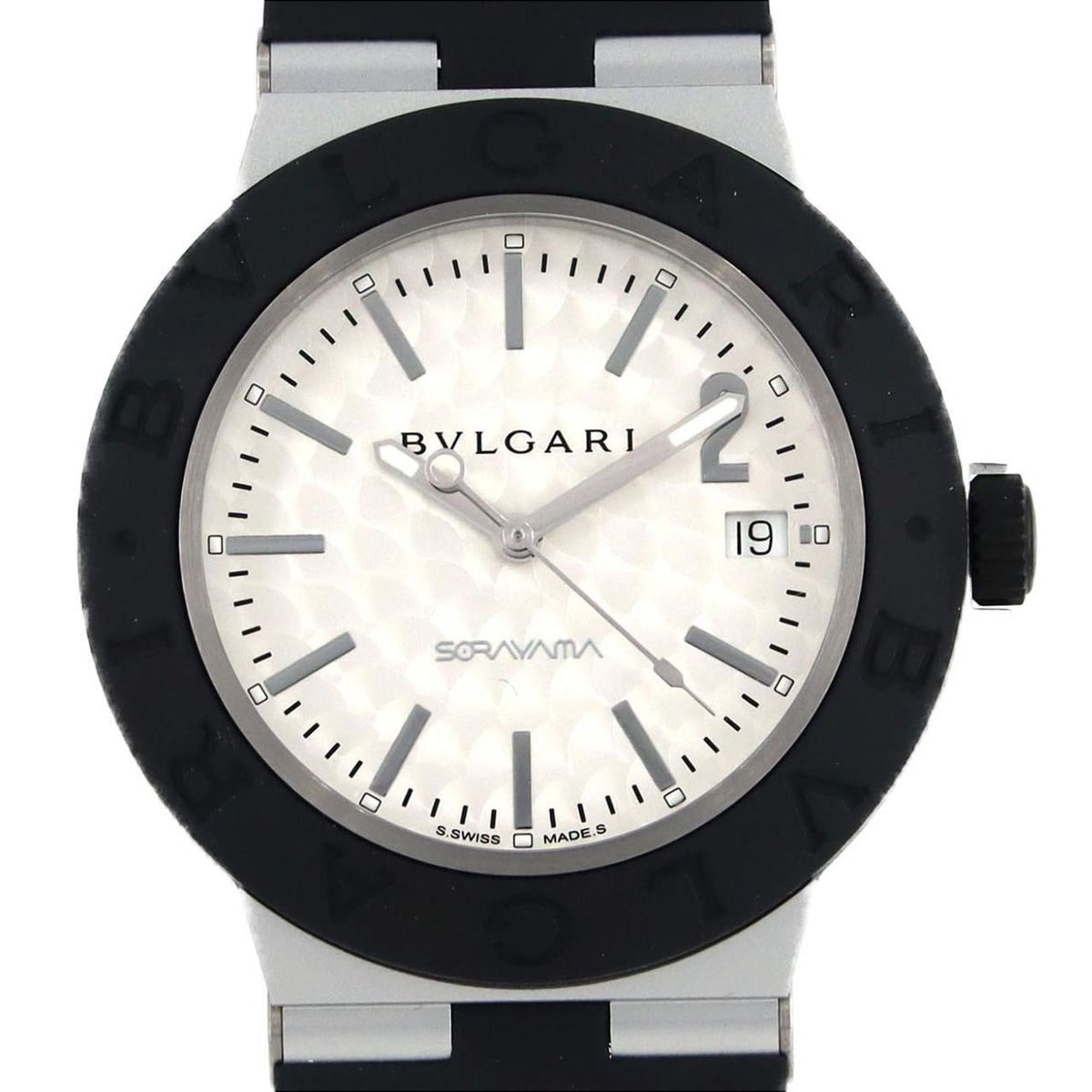 Gebrauchte BVLGARI Aluminium Hajime Sorayama LIMITED BB40AT 103703 Armbanduhr Automatik 