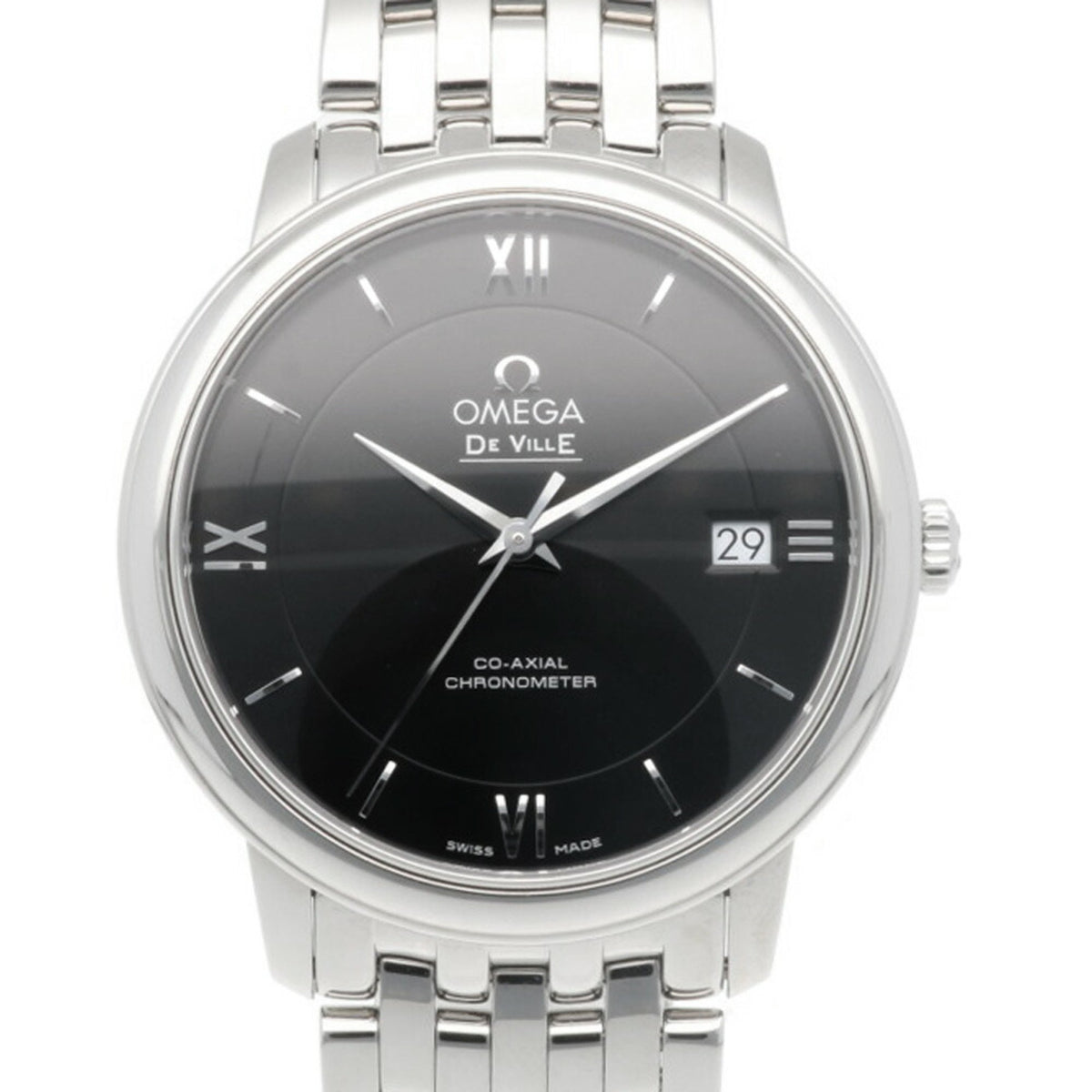 Pre-Owned Omega De Ville Prestige Stainless Steel Automatic Men's Watch 42410372001001 Overhauled