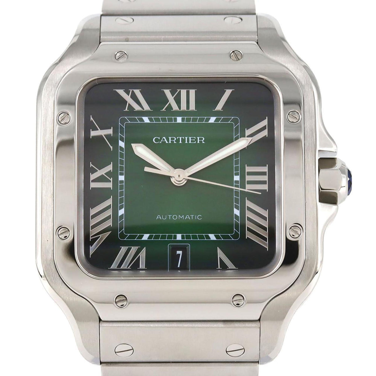 Pre-Owned Cartier Santos de LM WSSA0062 Stainless Steel Automatic Watch