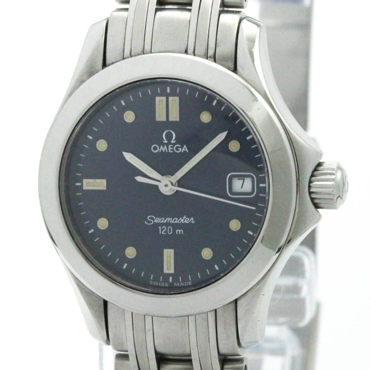 Pre-Owned OMEGA Seamaster 120M Steel Quartz Ladies Watch 2581.80 Polished
