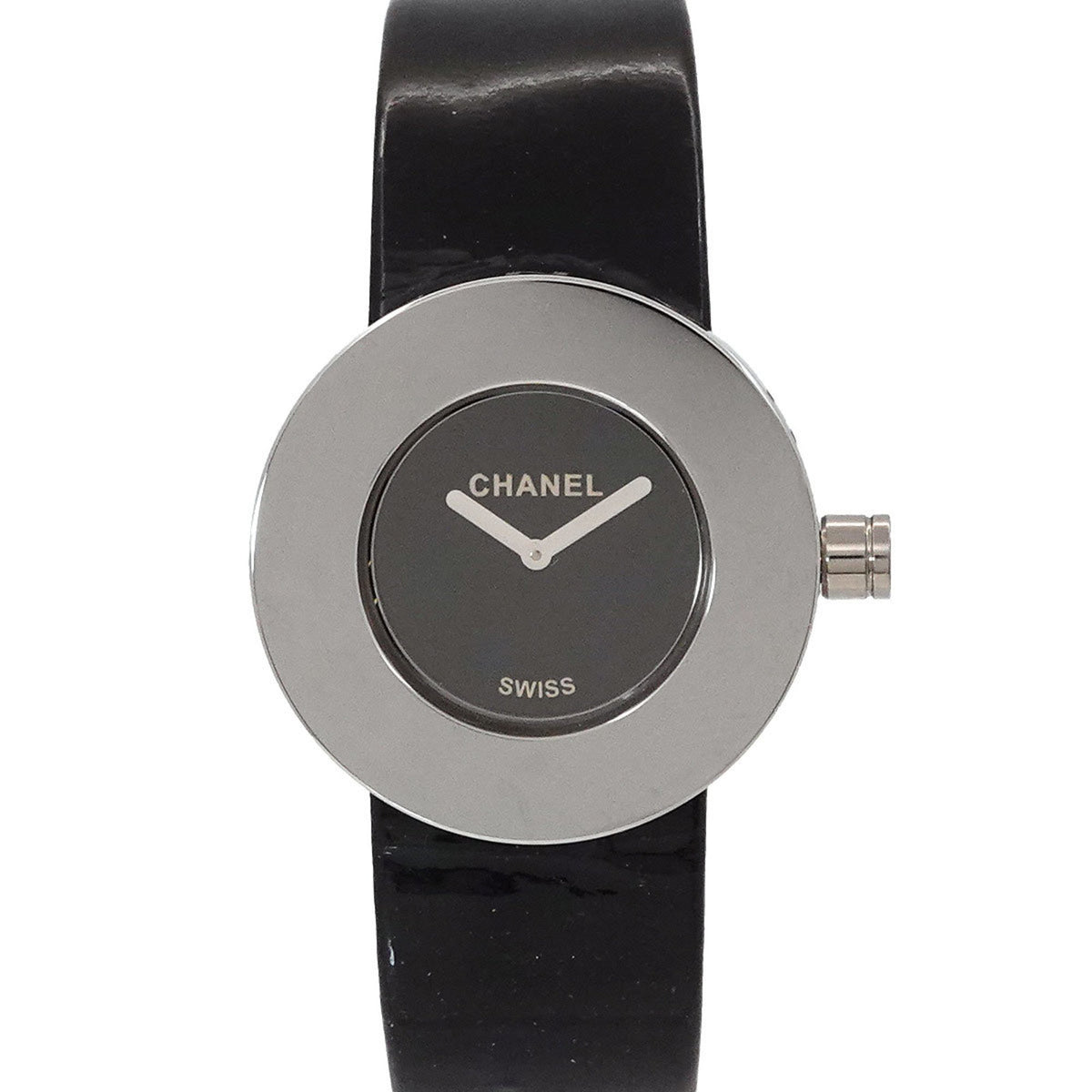Pre-Owned CHANEL La Ronde H0579 Women's Black Quartz Watch
