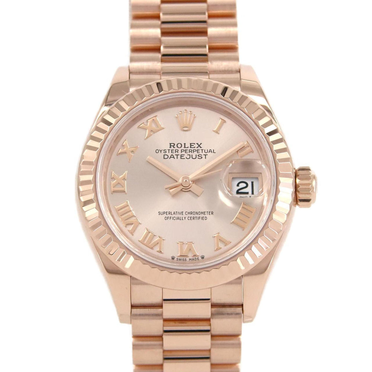 Gebrauchte Rolex Datejust 279175 PG/RG Automatikuhr Zufallszahl 