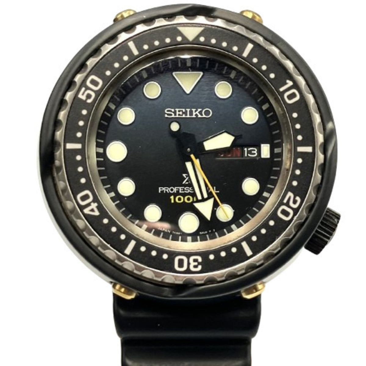Gebrauchte SEIKO SBBN051 Marinemaster Professional Armbanduhr Quarz 1986 35. Jahrestag Limitiert auf 1200 Stück 