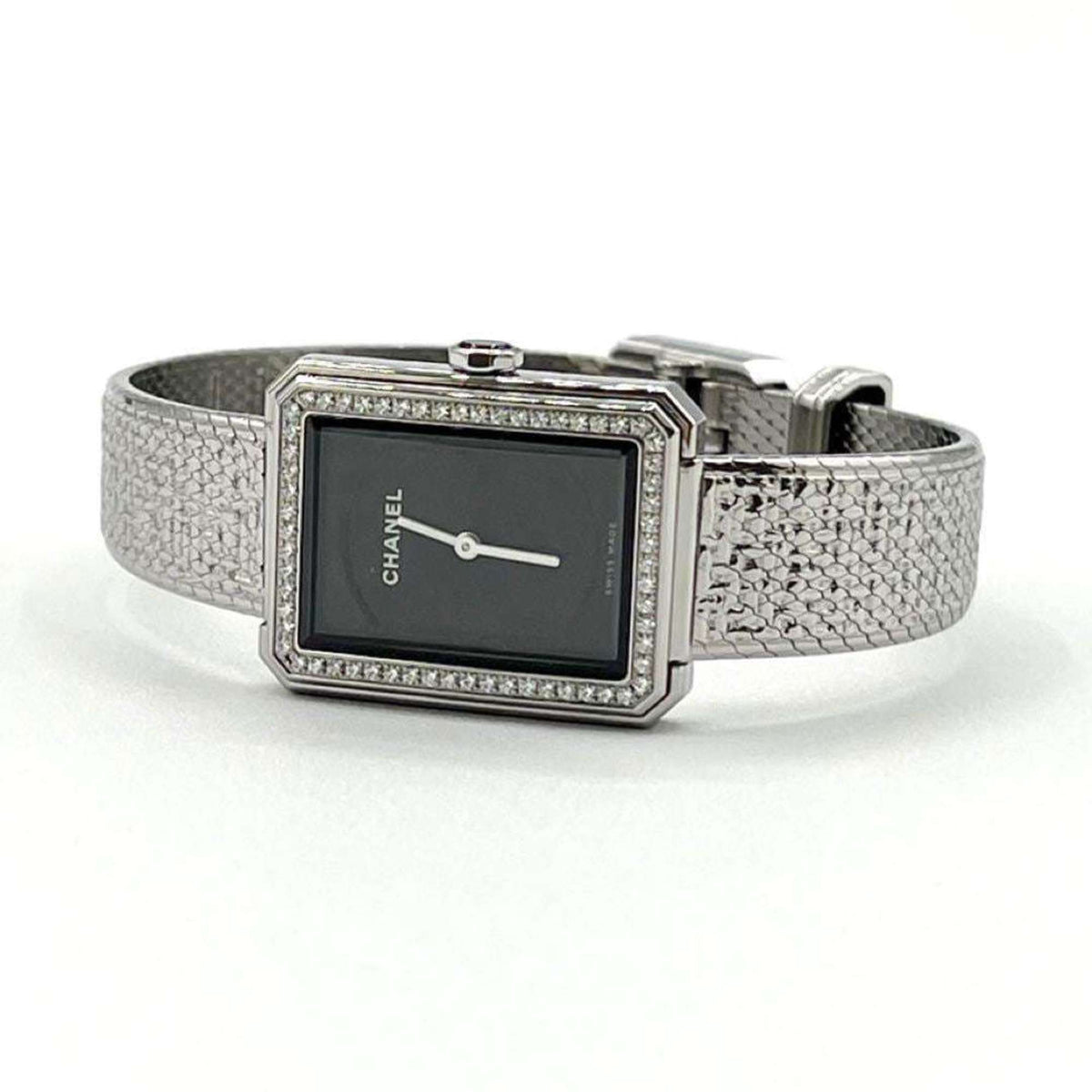 Gebrauchte CHANEL Damenuhr Boyfriend Tweed Diamant 