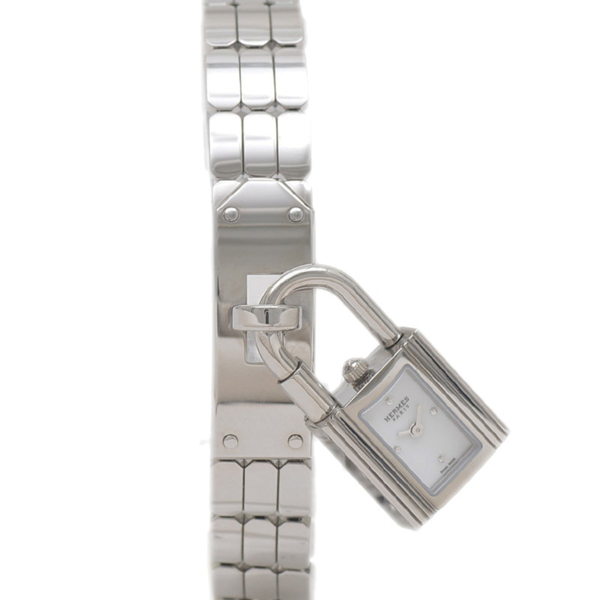 Gebrauchte Hermes Kelly Uhr Edelstahl mit Clachette KE4.110 Damen 