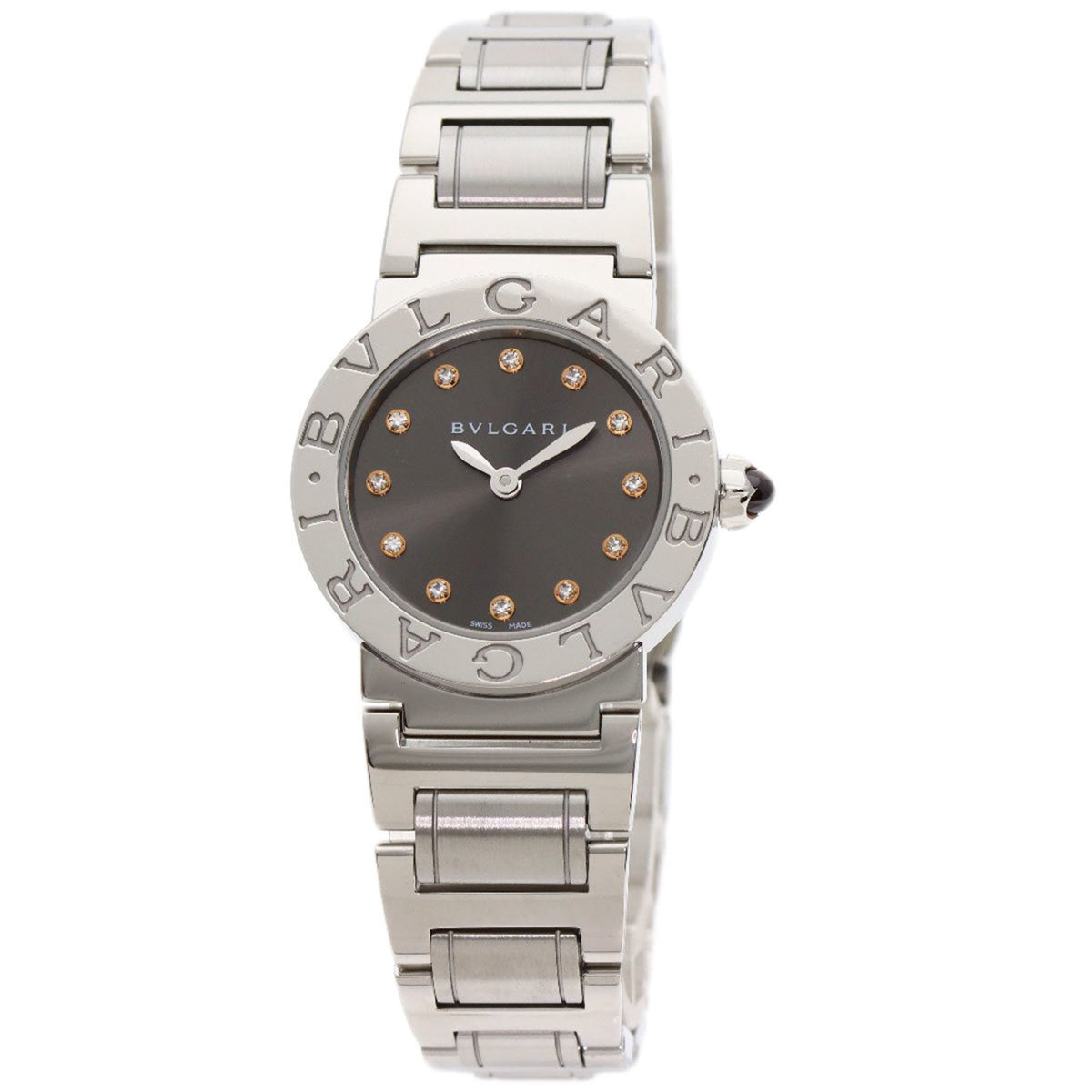 Gebrauchte BVLGARI BBL26C6SS 12 12P Diamantuhr Edelstahl SS Damen 