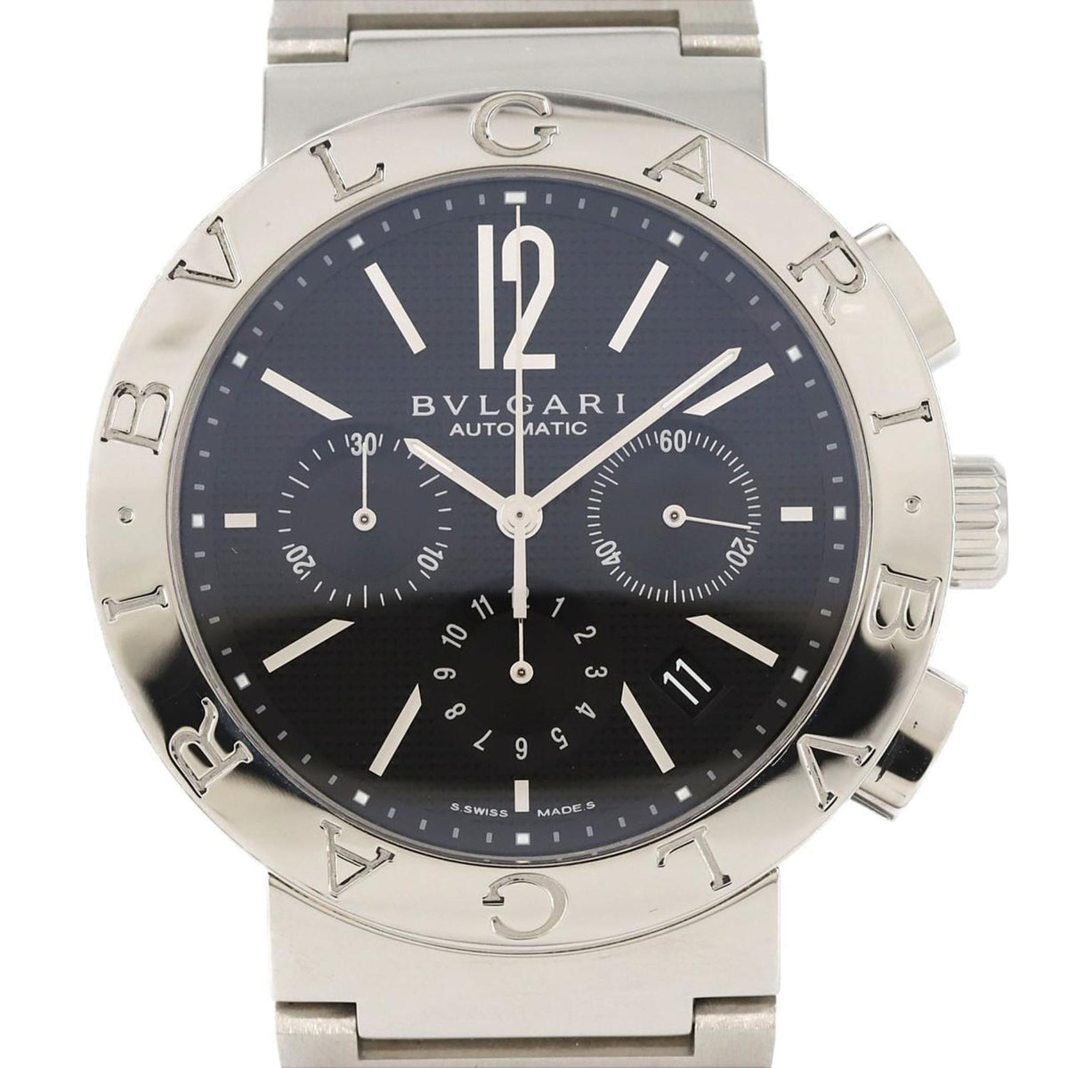 Pre-Owned Bvlgari Chronograph BB42SSCH BB42BSSDCH AT SS Automatic Watch