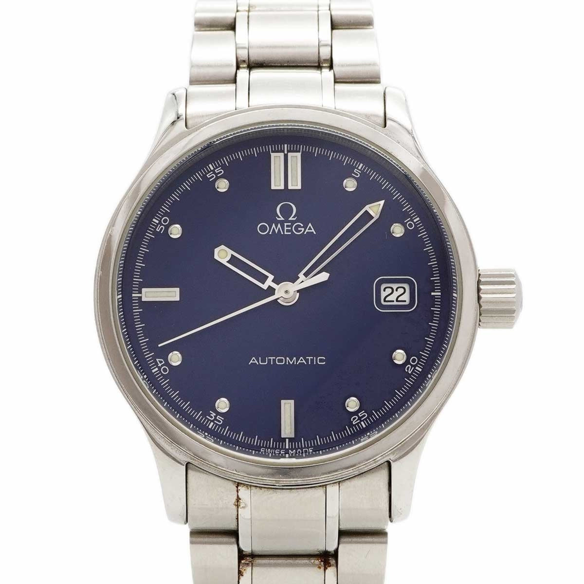 Pre-Owned Omega Classic Date 5203.80 Navy Dial Men's Watch