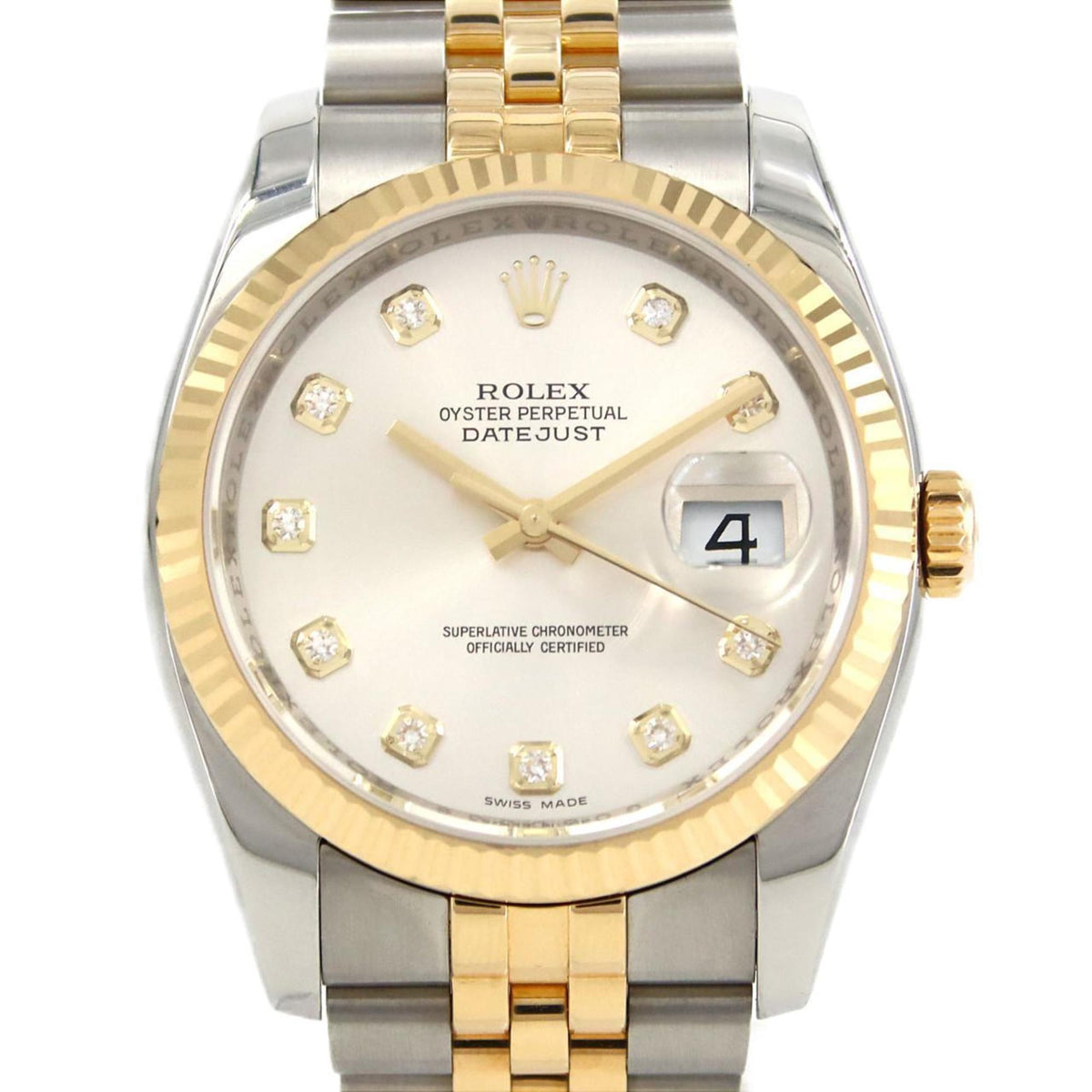 Gebrauchte Rolex Datejust 116233G SSxYG Automatikuhr G Seriennummer 