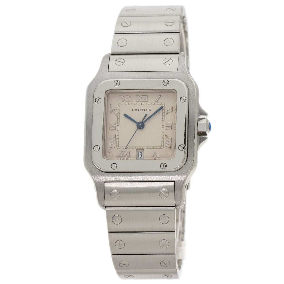 Gebrauchte Cartier W20018D6 Santos Galbe LM Old Belt Uhr Edelstahl SS Herren CARTIER 