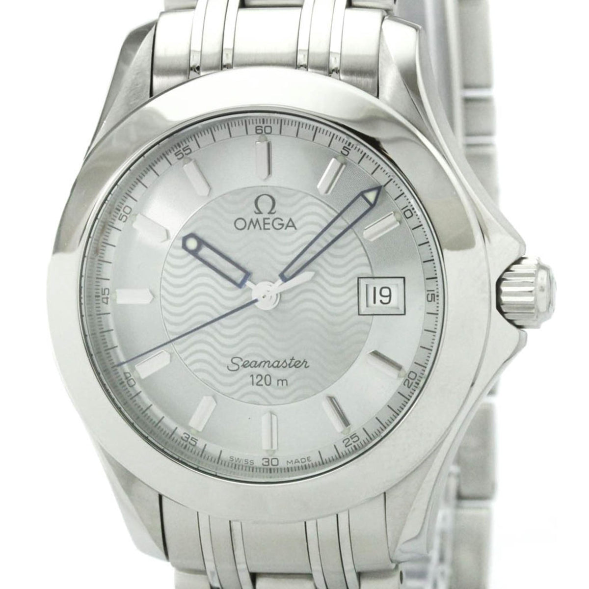 Pre-Owned OMEGA Seamaster 120M Stainless Steel Quartz Mens Watch 2511.31 Polished