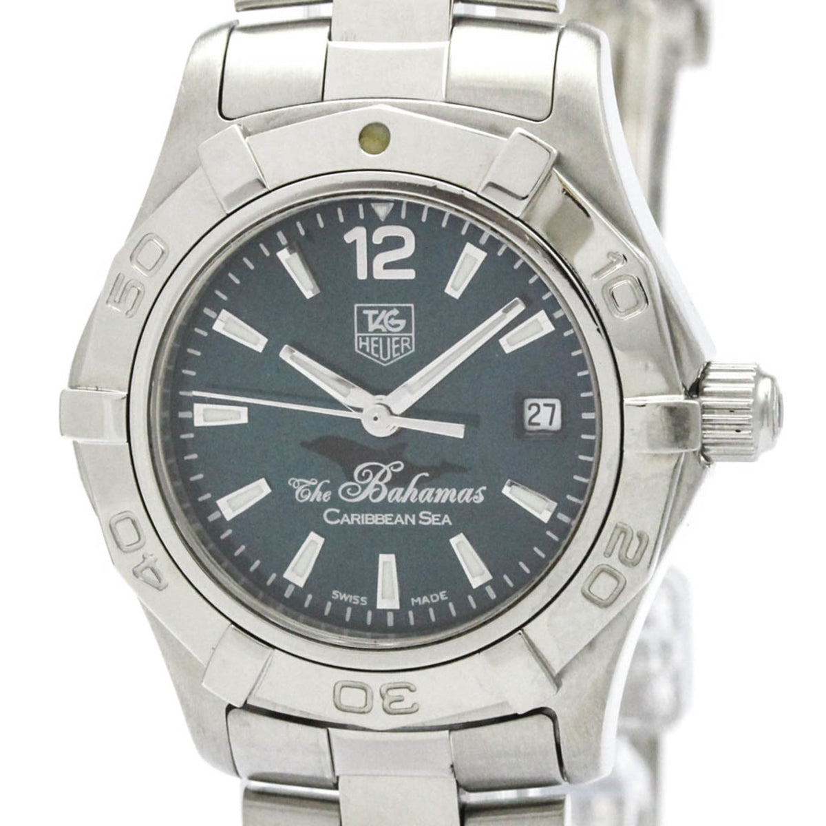 Pre-Owned TAG HEUER Aquaracer Bahama Caribbean LTD Edition Watch WAF141R Polished