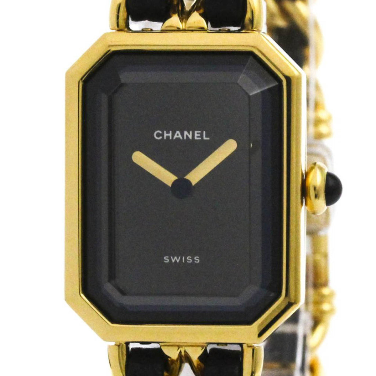 Pre-Owned CHANEL Premiere Size L Gold Plated Quartz Ladies Watch H0001