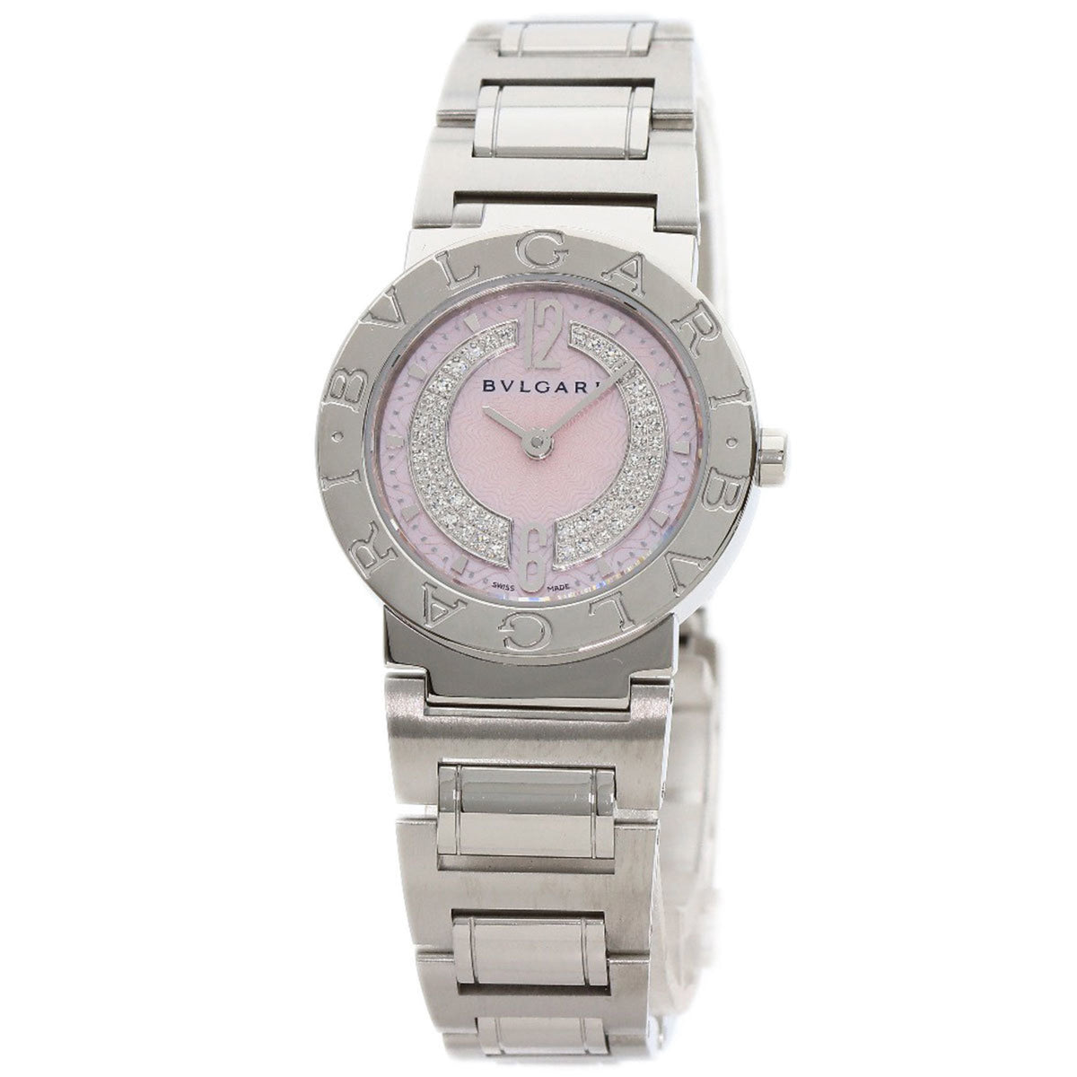 Gebrauchte BVLGARI BB26C2SS DN Diamantuhr Edelstahl SS Damen 