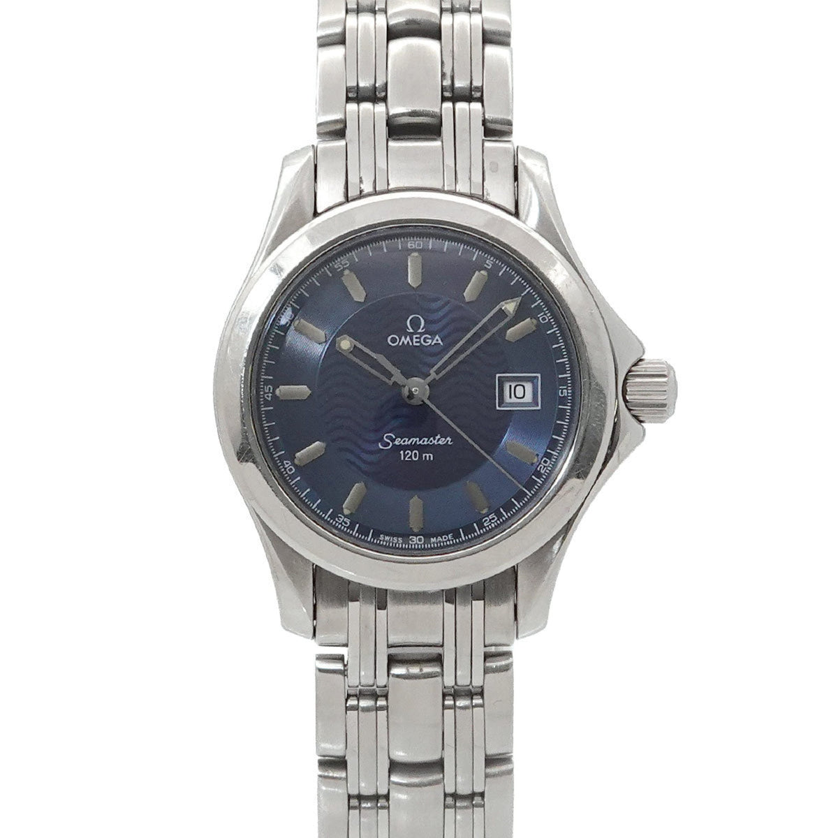 Pre-Owned OMEGA Seamaster 120m 2571 81 Women's Watch Date Blue Quartz