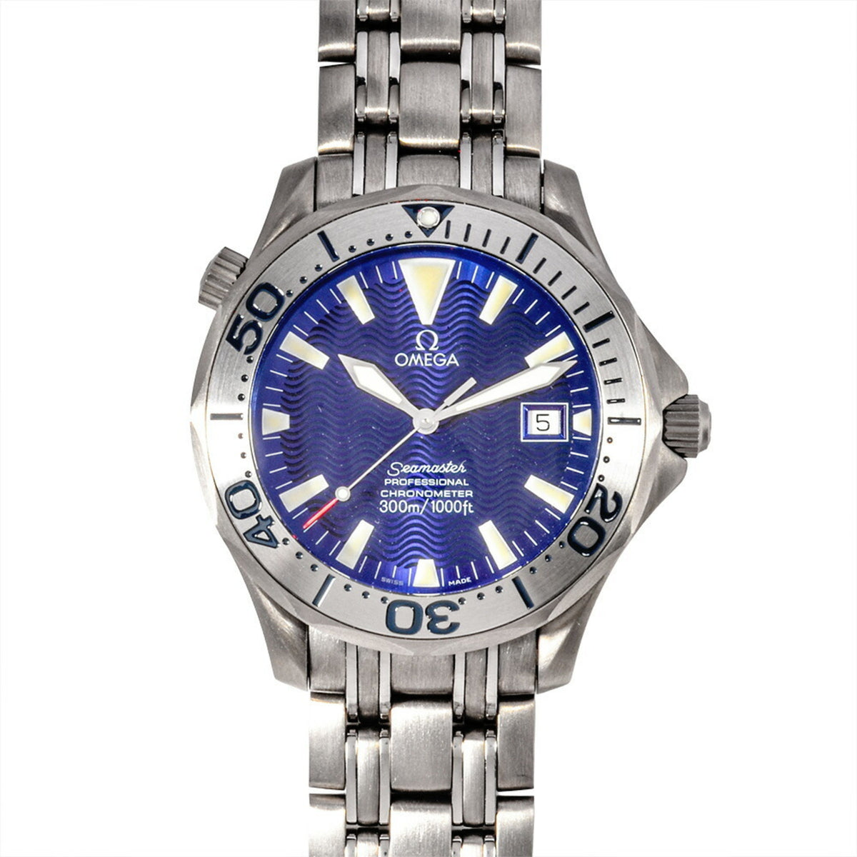 Pre-Owned Omega Seamaster Diver 300m Automatic Watch, Blue Dial, 2231.80, Men's, 168.1632