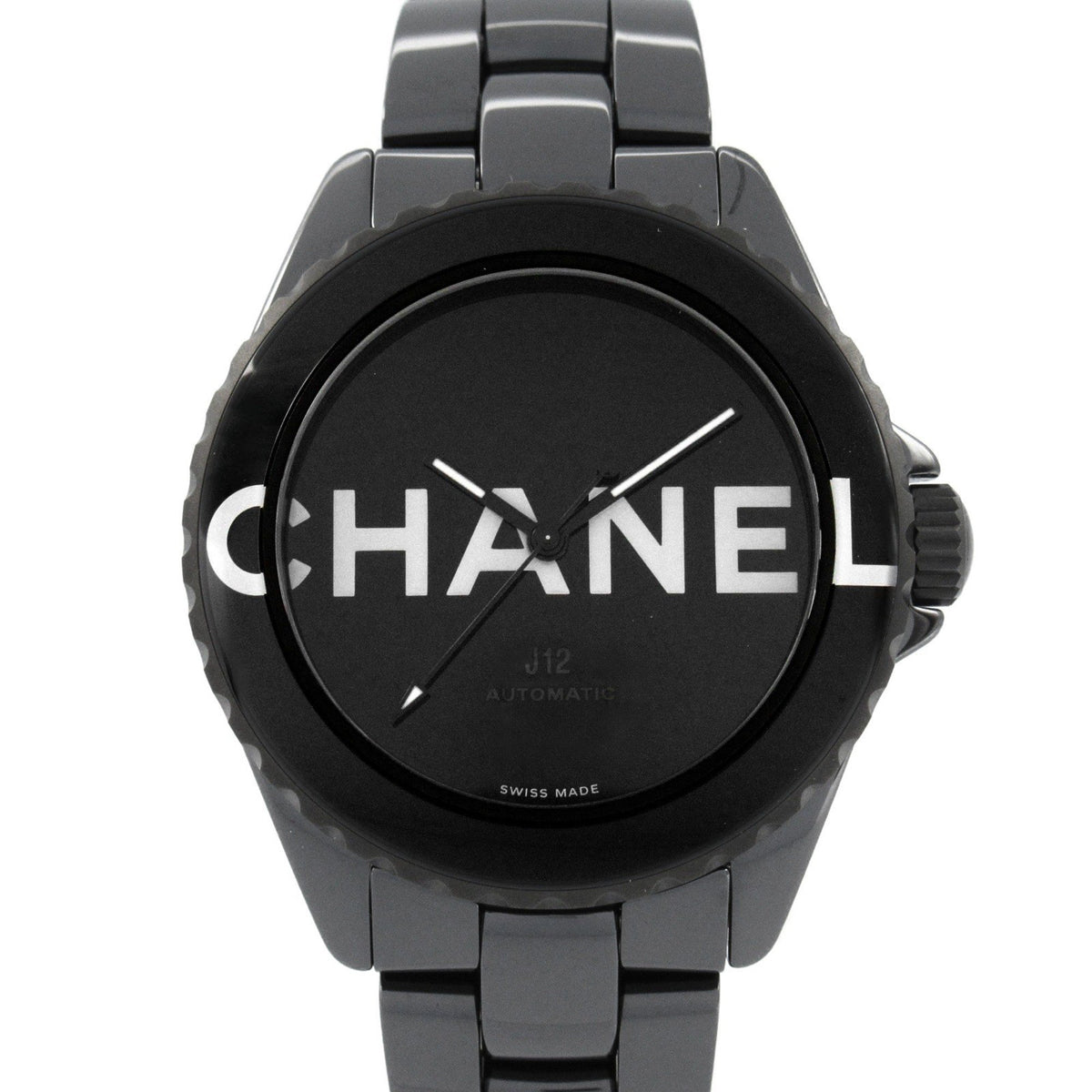 Gebrauchte CHANEL J12 Wanted de Chanel Uhr Keramik Herren Schwarz H7418 